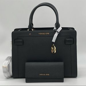 Michael Kors Medium Rayne Satchel & Trifold Wallet